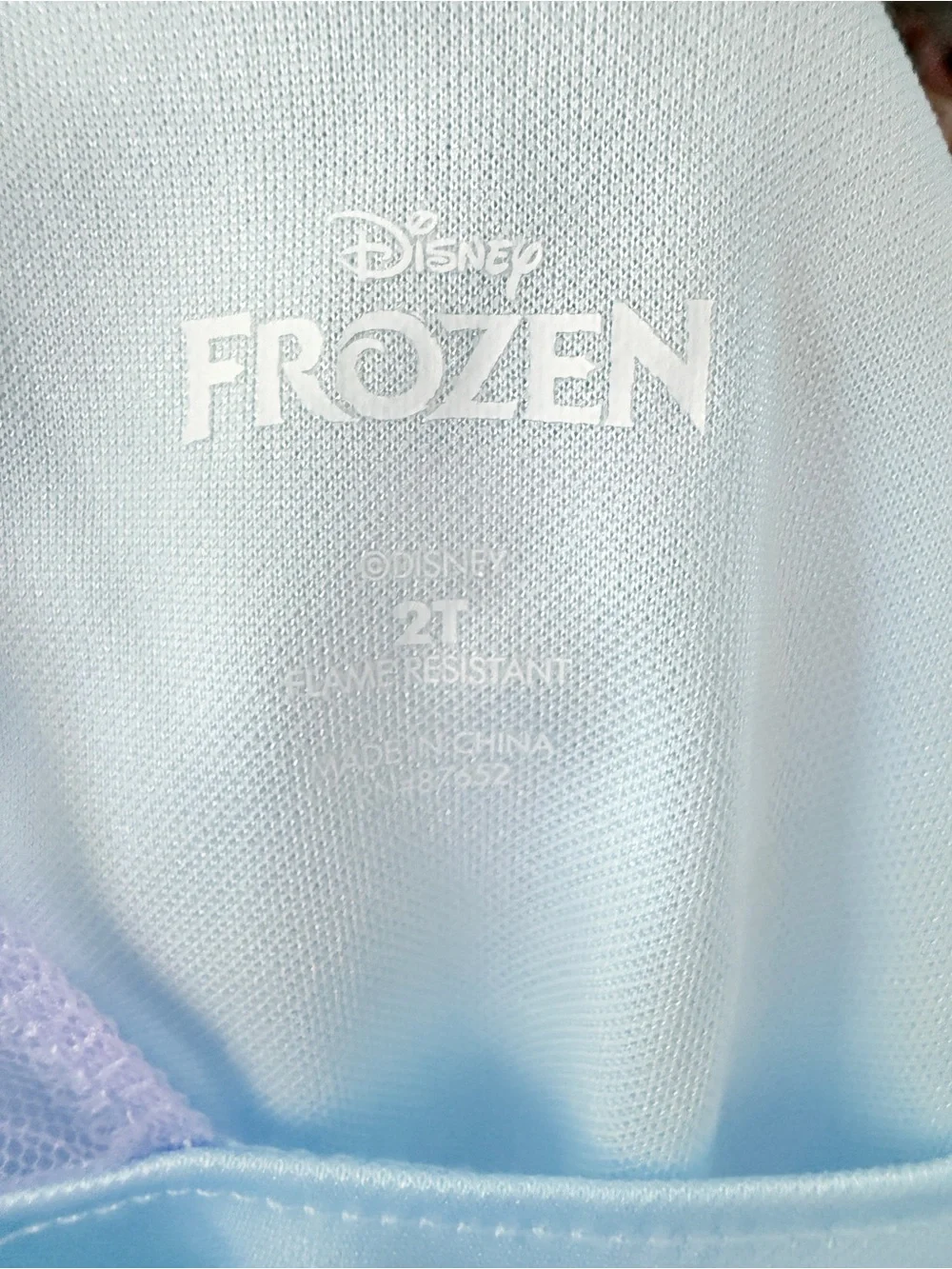 Disney Frozen Elsa Blue Purple Ombre Tulle Flutter Sleeve Nightgown Dress 2T